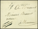 MP "P.56.P CLAMECY" + "CHARGE" sur enveloppe chargée