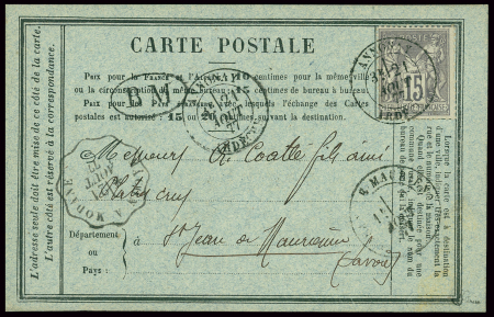 Carte-postale précurseur repiquée "MONTGOLFIER Frères