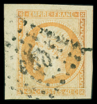 N°16 40c orange, deux nuances, tous les deux avec grandes