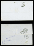 4 lettres AFF Empire ND (3) et dentelé (1) OBL ancre + CAD de paquebot : Phase - Sinaï - Gange et Carmel