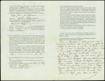10 connaissements maritimes (1787 - 1878), la plupart illustrés de navires