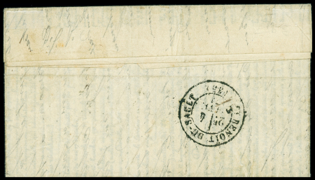 LE BAYARD N°37 OBL étoile 8 + CAD "Paris R. d'Antin" (25 dec 70) sur dépêche-ballon n°18 pour Saint Benoist du Sault (Indre) avec arrivée 4 janv 71 (Le Bayard), TB