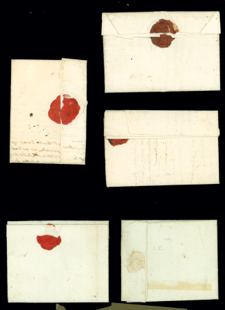 7 lettres avec MP "Montr. S.M" (L3 et L3A), ind 11 chacune. TB