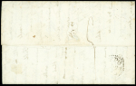 Lettre en port payé du 25 juin 1830 de Bernay pour Londres avec cursive "76 Bernay" + MP "P 61 P Montreuil-s-Mer". TB