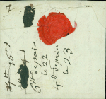 Lettre de Cayes (Saint-Domingue) avec rare marque d'entrée "74 Col par le havre" (salles n°25 - 1792), ind 29. TB