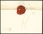 MP rouge "Pt paye de Rouen" (L n°23 - 1784), ind 24. rare et TB