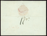 Lettre de Rouen (An 6) avec MP "Port payé arm. d'Angleterre" + cachet ovale noir de l'état-major général. Rare et TB
