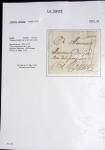 Ensemble de 59 plis du Havre et de Dieppe dont n°47 sur lettre, poste maritime, bureau d'Ingouville, Grasville, cachet rect d'essai rouge du Havre, fev 1828