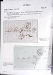 Ensemble de 59 plis du Havre et de Dieppe dont n°47 sur lettre, poste maritime, bureau d'Ingouville, Grasville, cachet rect d'essai rouge du Havre, fev 1828
