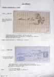 Ensemble de 59 plis du Havre et de Dieppe dont n°47 sur lettre, poste maritime, bureau d'Ingouville, Grasville, cachet rect d'essai rouge du Havre, fev 1828