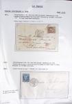 Ensemble de 59 plis du Havre et de Dieppe dont n°47 sur lettre, poste maritime, bureau d'Ingouville, Grasville, cachet rect d'essai rouge du Havre, fev 1828