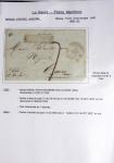 Ensemble de 59 plis du Havre et de Dieppe dont n°47 sur lettre, poste maritime, bureau d'Ingouville, Grasville, cachet rect d'essai rouge du Havre, fev 1828