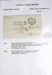 Ensemble de 59 plis du Havre et de Dieppe dont n°47 sur lettre, poste maritime, bureau d'Ingouville, Grasville, cachet rect d'essai rouge du Havre, fev 1828