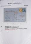Ensemble de 59 plis du Havre et de Dieppe dont n°47 sur lettre, poste maritime, bureau d'Ingouville, Grasville, cachet rect d'essai rouge du Havre, fev 1828