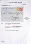 Ensemble de 59 plis du Havre et de Dieppe dont n°47 sur lettre, poste maritime, bureau d'Ingouville, Grasville, cachet rect d'essai rouge du Havre, fev 1828