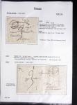 Ensemble de 59 plis du Havre et de Dieppe dont n°47 sur lettre, poste maritime, bureau d'Ingouville, Grasville, cachet rect d'essai rouge du Havre, fev 1828