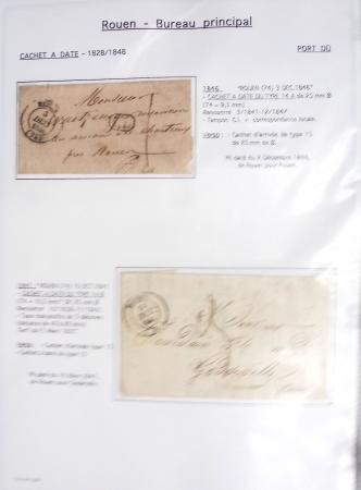 Ensemble de 46 plis de Rouen dont MP ancien régime, MP "Deb de Rouen" (L24 - 1771 - ind 23)