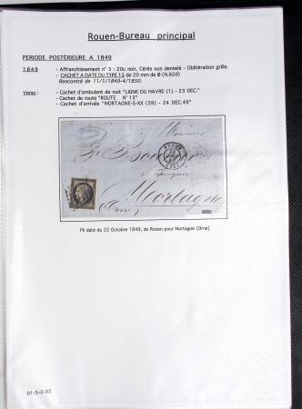 Ensemble de 46 plis de Rouen dont MP ancien régime, MP "Deb de Rouen" (L24 - 1771 - ind 23)