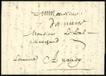 Marque manuscrite "d'Amiens" (L n°1 - 1699), ind 21. rare et TB