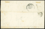 Alsace n°5 + France n°29 OBL GC 85 + T17 Amiens (17 juin 71) sur lettre pour Elbeuf. TB