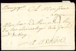 Petite marque manuscrite "De Ham" (L n°1, 1732), ind 18. TB
