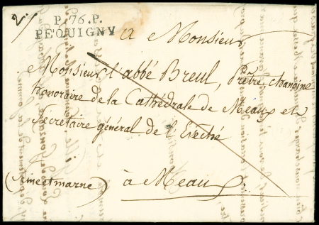 MP "P 76 P Pequigny" (1825), ind 18. TB