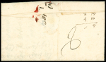 Marque manuscrite "de la rougemaison" (1741), ind 21. RR et TB