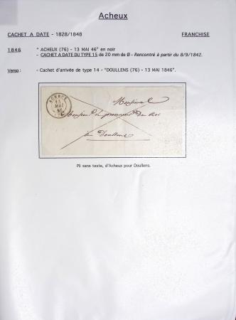 Ensemble de 70 plis de la Somme : Acheux (3) - Airaines (3) - Ailly sur Noye (2) - Albert (6) - Bernay (2) - Bernaville (1) - Cayeux (1) - Conty (2) - Corbie (7) - Crecy en Ponthieu (2) - Le Crotoy (2) - Doullens (9)