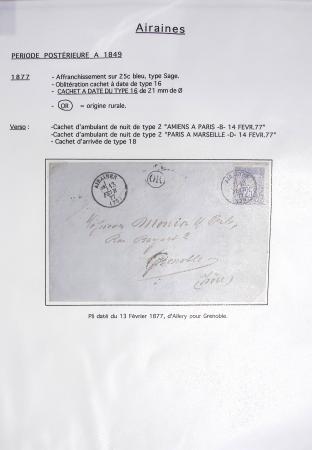 Ensemble de 70 plis de la Somme : Acheux (3) - Airaines (3) - Ailly sur Noye (2) - Albert (6) - Bernay (2) - Bernaville (1) - Cayeux (1) - Conty (2) - Corbie (7) - Crecy en Ponthieu (2) - Le Crotoy (2) - Doullens (9)