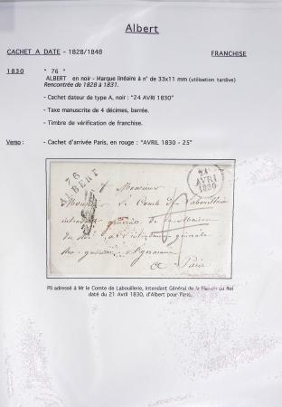 Ensemble de 70 plis de la Somme : Acheux (3) - Airaines (3) - Ailly sur Noye (2) - Albert (6) - Bernay (2) - Bernaville (1) - Cayeux (1) - Conty (2) - Corbie (7) - Crecy en Ponthieu (2) - Le Crotoy (2) - Doullens (9)