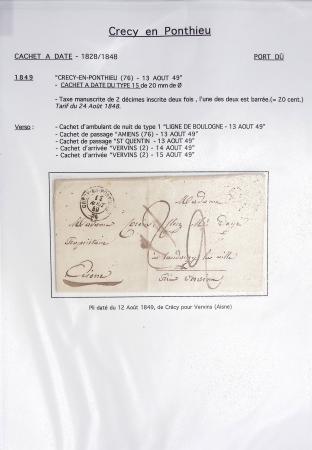Ensemble de 70 plis de la Somme : Acheux (3) - Airaines (3) - Ailly sur Noye (2) - Albert (6) - Bernay (2) - Bernaville (1) - Cayeux (1) - Conty (2) - Corbie (7) - Crecy en Ponthieu (2) - Le Crotoy (2) - Doullens (9)