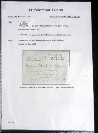 Ensemble de 53 plis d'Amiens - Abbeville - Saint Valery en Caux dont MP ancien régime. TB