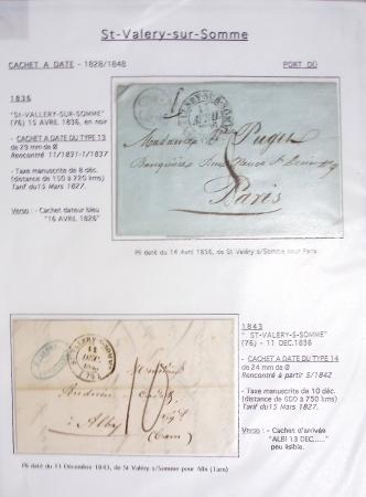 Ensemble de 53 plis d'Amiens - Abbeville - Saint Valery en Caux dont MP ancien régime. TB