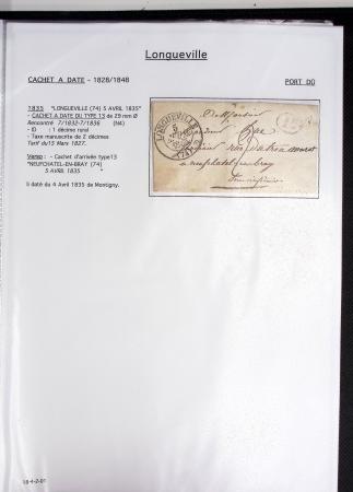 Seine Inférieure : 25 lettres dont cursives "74 Auffay", "74 Bellencombre", "74 Les Grandes ventes" (2 diff), "74 Londinières", "74 Motteville", "74 St Victor l'Abbaye". TB