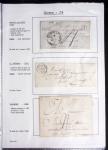 Seine Inférieure : 25 lettres dont cursives "74 Auffay", "74 Bellencombre", "74 Les Grandes ventes" (2 diff), "74 Londinières", "74 Motteville", "74 St Victor l'Abbaye". TB