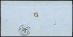 N°29 + Alsace n°5 OBL T17 Nancy (17 mars 71) + CAD d'entrée bleu "4 Prusse 4 Forbach" (20 mars 71) sur lettre adressée le 17.3.1871 de Nancy (Z0) à Marseille (ZNO) insuffisamment affranchie. Taxe de 3 décimes annulée