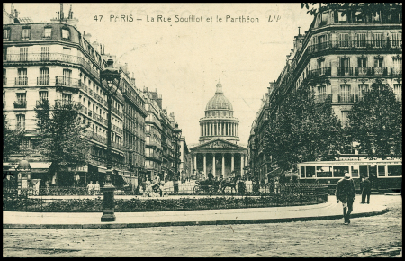 N°130f, type 6 roulette OBL Paris (1924) sur carte postale du Bon Marché. TB