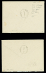 2 lettres recommandées exprès AFF respectivement n°647 et n°648, 15F et 20F Coq d'Alger OBL Limoges (15.11.1944 - 1er jour d'émission) (pas au tarif). TB