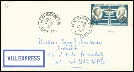 N°46 5f Daurat et Vanier OBL St Nazaire (17.5.71) sur
