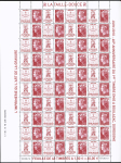 N°4459 à 4464 40ème anniversaire de l'imprimerie de Boulazac, série de 4 feuilles de 40 timbres, neufs **, TB