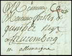 Lettre avec marque circulaire "PP Bordeaux" (1789) pour Nuremberg (Lenain n°27), ind 22. TB