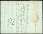 Lettre avec marque circulaire "PP Bordeaux" (1789) pour Nuremberg (Lenain n°27), ind 22. TB