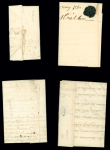 4 marques postales de La Réole : L1 (ind 11), L2 (ind 10), L3 ( ind 13), L4 (ind 14). TB