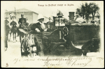 N°129 OBL rare CAD temporaire "Tour Eiffel Paris" (19.6.1904) sur carte postale de la fête des enfants du journal Le Matin. TB