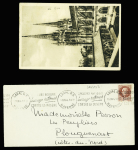 1 lettre et 1 CP AFF type Pétain OBL rares flammes continues "Secours national barrage national contre la misère" de Bayonne (juin 1944) et Laval RP (juillet 1944). TB