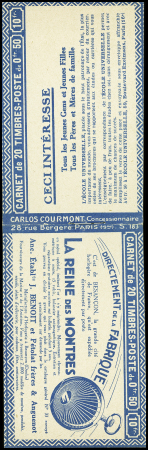 N°199-C36 Carnet S183. Couverture La Reine des montres, neuf **, TB