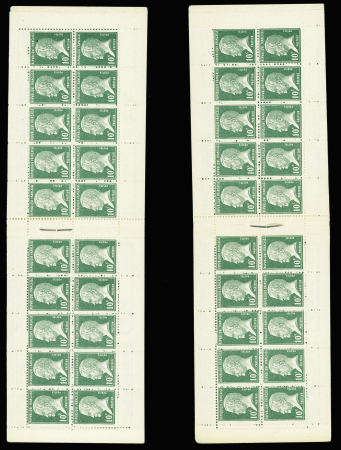 7 carnets : 199 C38 Nogent en Bassigny - 199 C49 S169 - 257 C5 S166 - 170 C1 (4 carnets Tortosa : 2 Bon génie et 2 l'Aigle), neuf **, TB