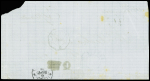 N°78, 8 pièces, OBL CAD octogonal "La Guayra *" (1877) sur devant de lettre pour Pampelune (Espagne). B / TB