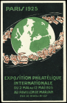 N°216 5F Sage OBL CAD "Exposition philatélique Paris" (12.5.25) sur entier carte postale 45c Pasteur expo. Phil de Paris (Pas E1) en recommandé pour la Grande-Bretagne. TB