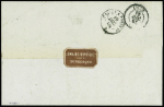 N°22 OBL GC 1710 + T15 "Gravelines boite mobile" (1866) sur lettre, ind 22. TB